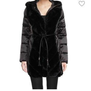Karl Lagerfeld Faux Fur Hooded Jacket - Gorgeous!
